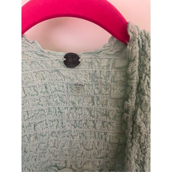 Free People Ombré Green Short Sleeve Duster - Picture 7 of 9